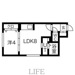 フラットJ南郷通の物件間取画像